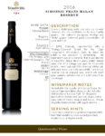 2016 Simonsig Frans Malan Reserve – Fact Sheet