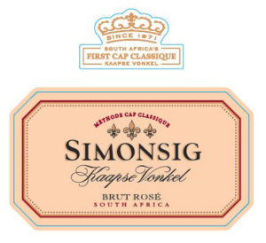 Simonsig Kaapse Vonkel Brut Rose – Front Label – Non-Vintage