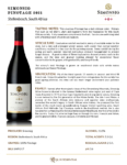 2021 Simonsig Pinotage – Fact Sheet