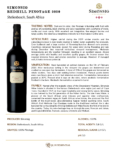 2020 Simonsig Redhill Pinotage – Fact Sheet