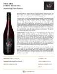 2021 The Ned Pinot Noir – Fact Sheet