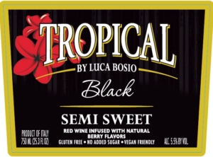 Tropical Black Semi Sweet – Front Label
