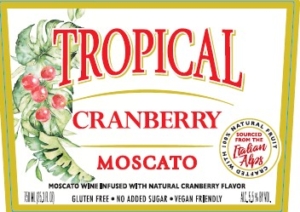 Tropical Cranberry Moscato – Front Label