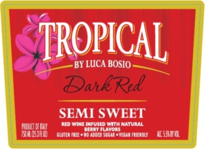 Tropical Dark Red Semi Sweet – Front Label