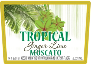 Tropical Ginger Lime Moscato – Front Label