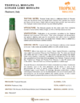 Tropical Ginger Lime Moscato – Fact Sheet