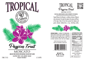 Tropical Passion Fruit Moscato – Can – Label
