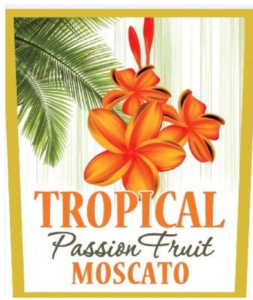 Tropical Passion Fruit Moscato – Front Label