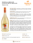 Tropical Passion Fruit Moscato – Fact Sheet
