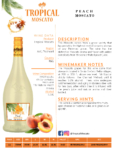 Tropical Peach Moscato – Sell Sheet