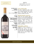 2019 Vino dei Fratelli Montepulciano d’Abruzzo – Fact Sheet