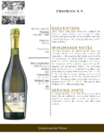 Vino dei Fratelli Prosecco – Fact Sheet