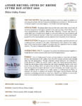 2023 André Brunel Côtes du Rhône Cuvée Est-Ouest – Fact Sheet