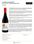 2023 Georges Duboeuf IGP Pays d’Oc Pinot Noir – Fact Sheet