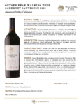 2022 Geyser Peak Walking Tree Cabernet Sauvignon – Fact Sheet