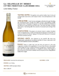 2024 La Chapelle Du Berry Cuvée Prestige Sancerre – Fact Sheet
