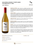 2022 Leaping Horse Chardonnay – Fact Sheet