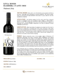 2023 Luca Bosio Barbera d’Asti DOCG – Fact Sheet