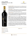 2021 Luca Bosio Barolo DOCG – Fact Sheet