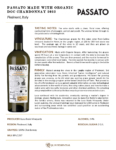 2023 Passato Organic Langhe Chardonnay – Fact Sheet