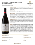 2022 Simonsig Pick of the Bunch Pinotage – Fact Sheet