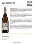2024 Vino dei Fratelli Moscato d’Asti – Fact Sheet