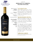2019 Herdade da Pimenta Grande Escolha – Fact Sheet