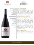 2020 Ironstone Pinot Noir – Fact Sheet