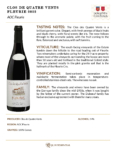 2022 Georges Duboeuf Clos des Quatre Vents Fleurie – Fact Sheet