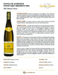 2023 Gustave Lorentz Pinot Gris Reserve – Fact Sheet