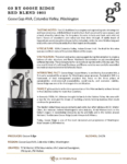 2022 G3 Red Blend – Fact Sheet
