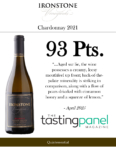 2021 Ironstone Reserve Chardonnay – 93 points, Tasting Panel – Accolade Sell Sheet