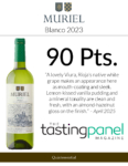 2023 Muriel Blanco – 90 points, Tasting Panel – Accolade Sell Sheet